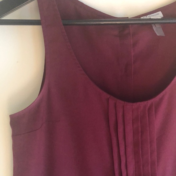 DYNAMITE | Burgundy Tank with Buttons - Picture 4 of 7